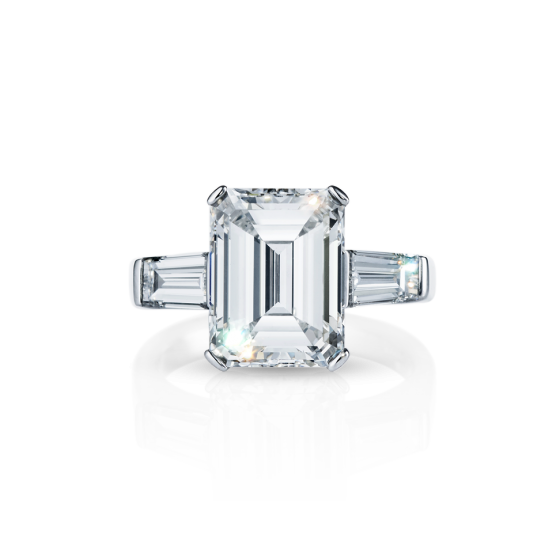 EDGE Ring Edge Edge Ring Engagement-Ring Diamond Ring 5.12 carat with white diamond octagonal cut platinum diamond-engagement-rings platinum-ring platinum-engagement-rings diamond platinum-engagement-rings