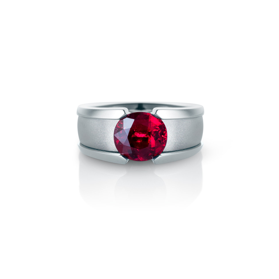 Certified Unheated 3.63 Carats Burma Cabochon Ruby Diamonds Platinum Y –  Les Pierres de Julie