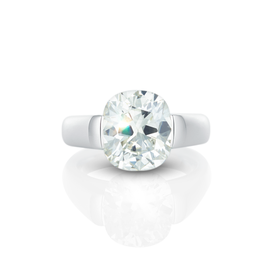 55 Ring diamond-ring 5.08 carat diamond-ring with cut diamond of 5.08 ct set in platinum iridium jewelry goldsmith masterpieces gemstone-rings engagement-rings from munich platinum-rings iridium-rings
