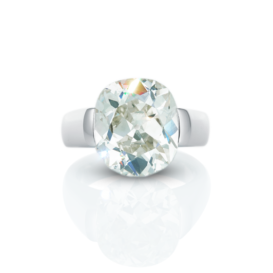 ALCHEMIST Ring Alchemist Diamantring mit 8,61 Karat aus Diamant im European-Cut geschliffen um 1900 Platin Iridium Karatringe Platinringe Diamant-platinringe Verlobungsringe München Edelsteinringe Handarbeit