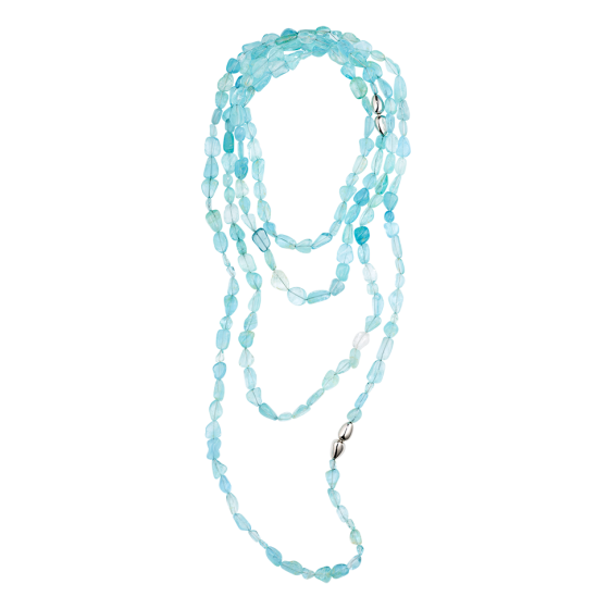 Ocean Whisper Collier Aquamarine-necklace blue-gemstone whitegold-necklace aquamarin aquamarin-schmuck statement-schmuck