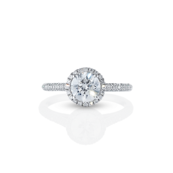 CLASSICAL Ring Classic classic-diamond-ring 1.1 carat with diamonds diamonds 750 white-gold gold-ring white-gold-ring diamond-gold-ring wedding-rings engagement-rings women's rings men's rings jeweler munich