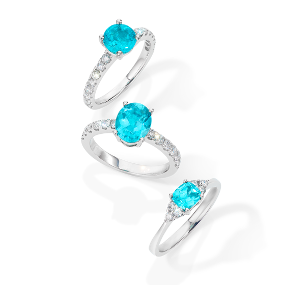 PARAIBA DREAM Verlobungsring Blauer-Edelstein-Ring Diamant-Ring Ring-Verlobung proposal-ring solitärring Paraiba-Turmalin Seltenster-Edelstein-der-Welt Diamantschmuck-München
